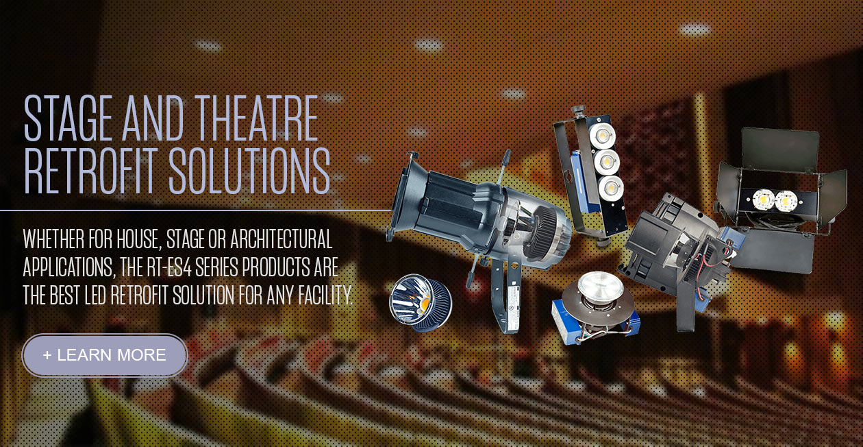 Whether for house, stage or architectural applications, the RT-E4 series products are the best LED retrofit solution for any facility.